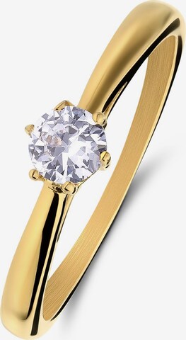 Lucardi Ring in Goud: voorkant