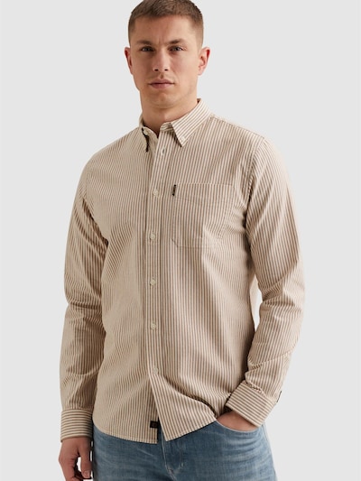 PME Legend Overhemd 'Oxford shirt with stripe pattern' in S in de kleur Oranje, Productweergave