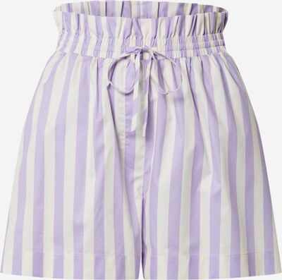 EDITED Pants 'Baila' in Light purple / White, Item view