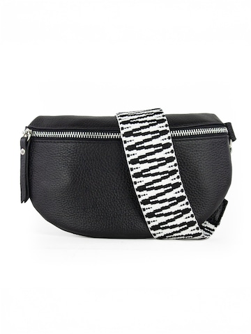 lePelou - Riñonera 'MIRA small' en negro: frente
