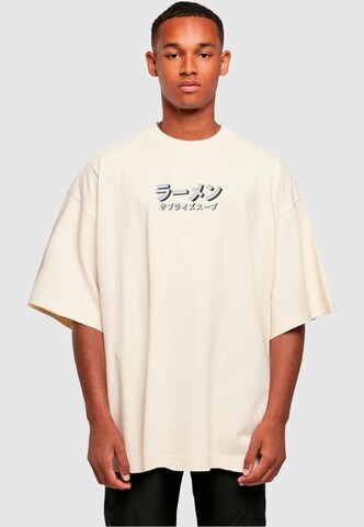 Merchcode Shirt ' Torc - Ramen Soup' in Beige: voorkant