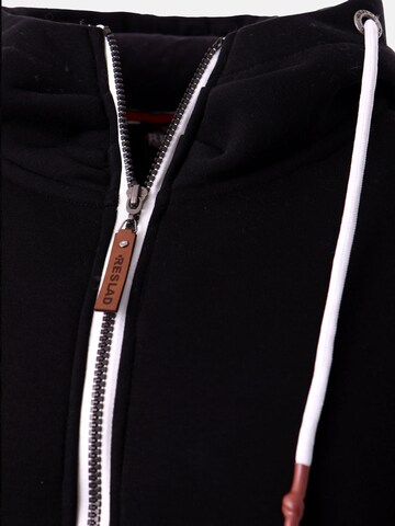 Reslad Zip-Up Hoodie 'RS1006' in Black