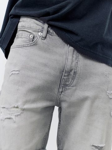 Pull&Bear Slimfit Kavbojke | siva barva