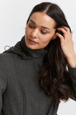 Fransa Between-Seasons Coat in Grey