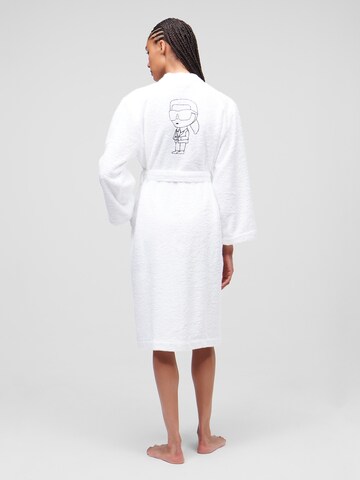 Karl Lagerfeld Bathrobe long 'Ikonik 2.0' in White