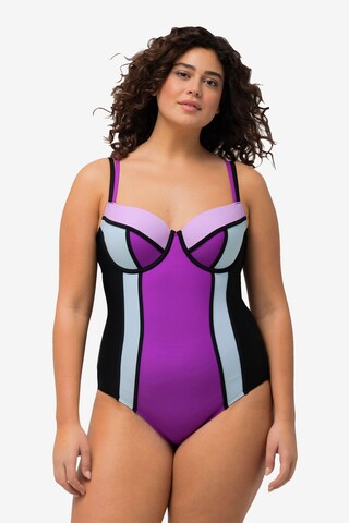 Bustier Maillot de bain Ulla Popken en mélange de couleurs : devant