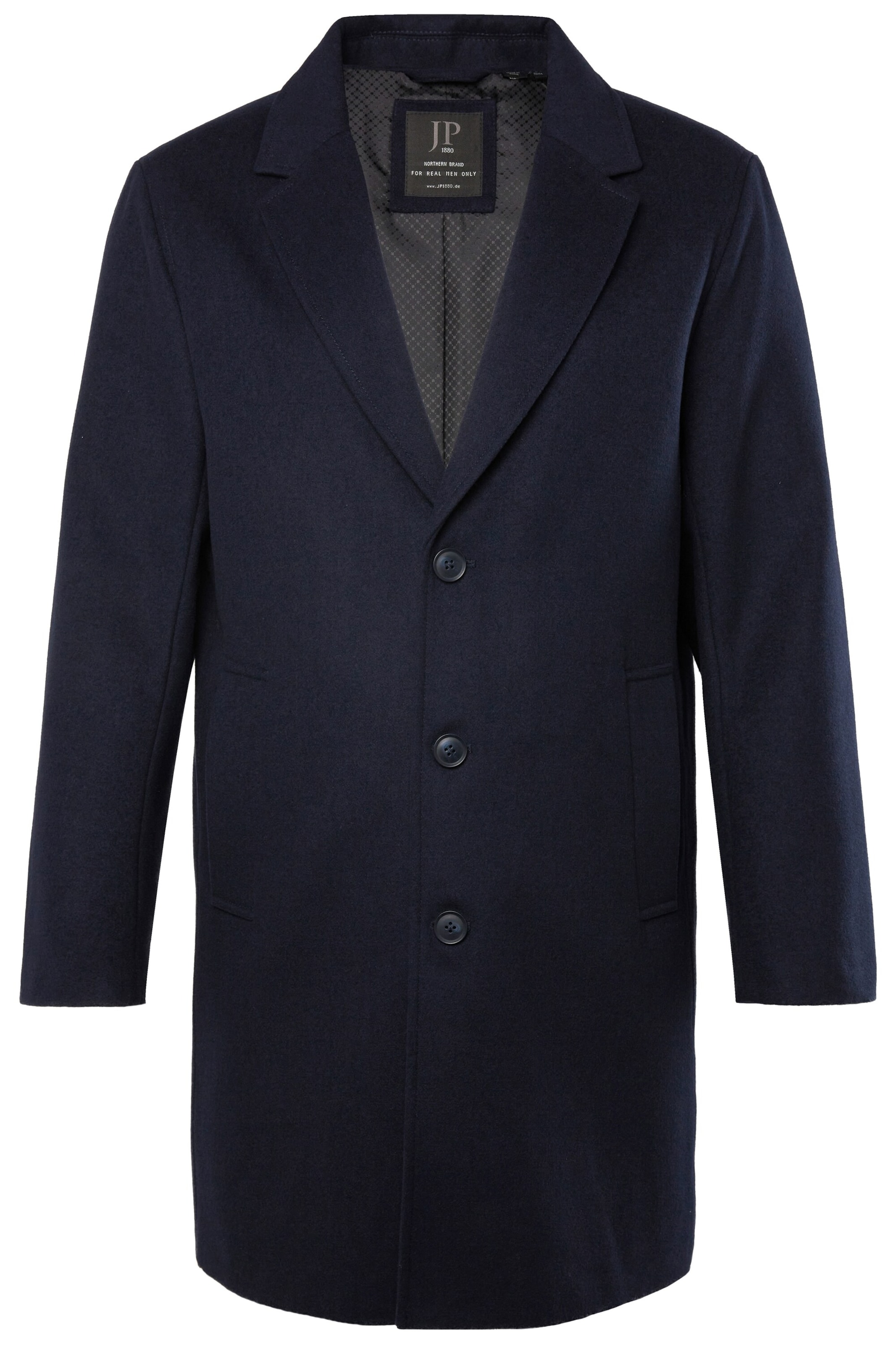 JP1880 Between-seasons coat in Blue: front