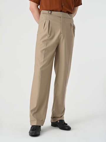 Loosefit Pantaloni con pieghe di Antioch in beige