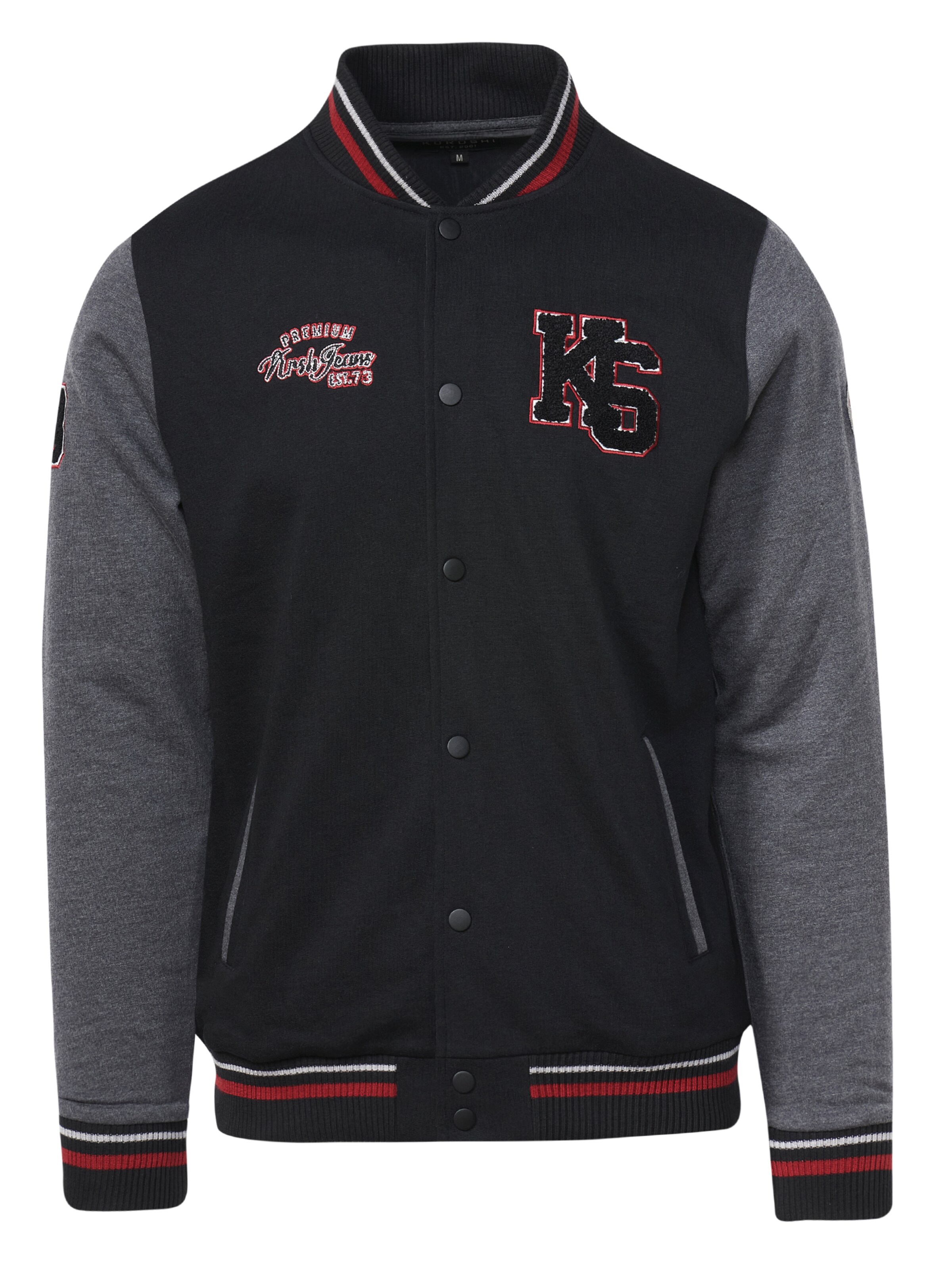 KOROSHIPrijelazna jakna - crna boja: prednji dio