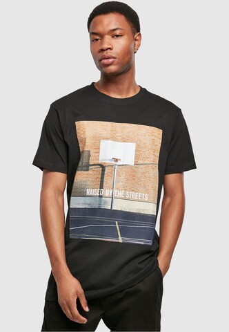 Mister Tee - Ajuste regular Camiseta 'Raised By The Streets' en negro