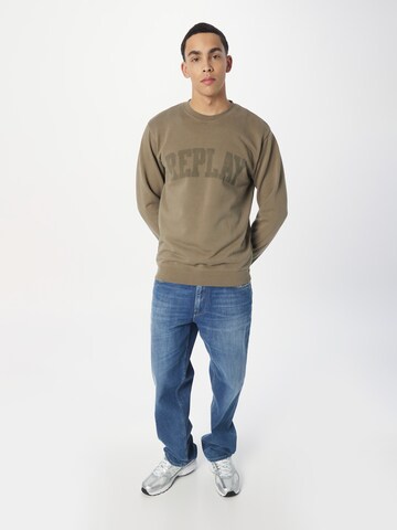 REPLAY Sweatshirt in Groen