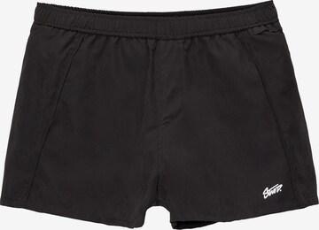 Pull&Bear Badeshorts in Schwarz: predná strana