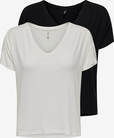 ONLY T-shirt 'BELIA' en noir / blanc, Vue avec produit