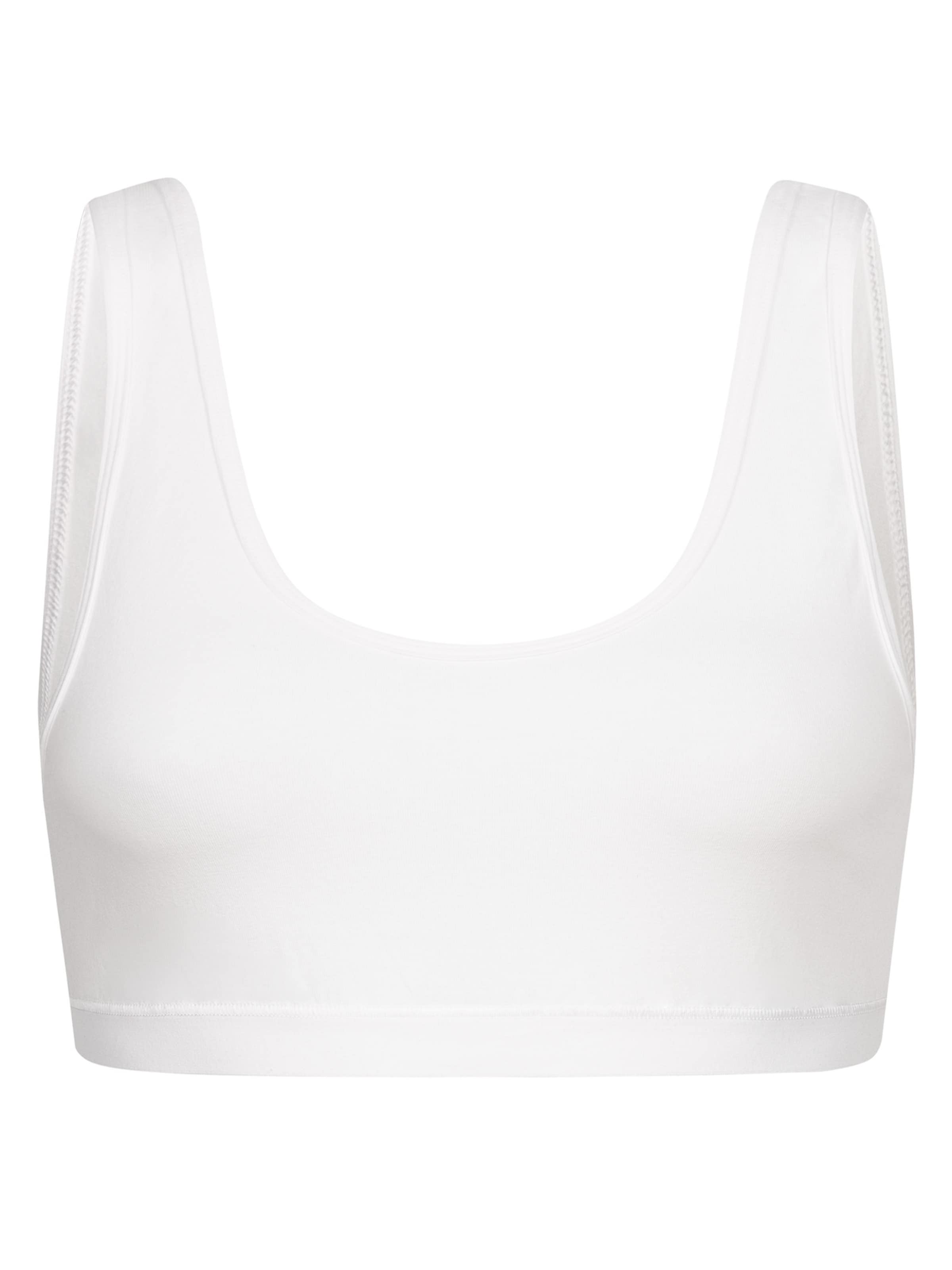 Erlich Textil Bustier BH 'Vera' in Wit: voorkant