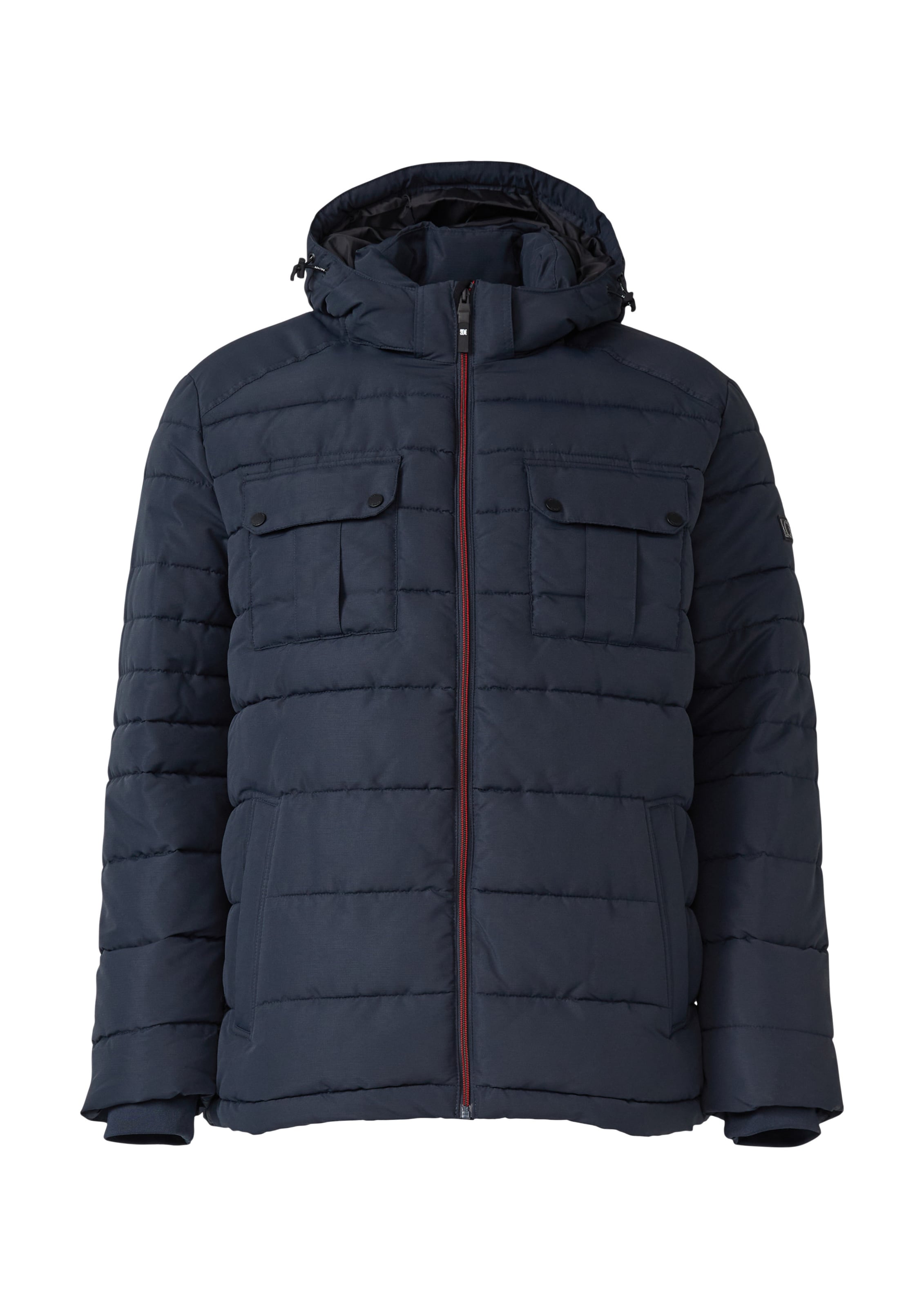 s.Oliver Men Big Sizes Winter Jacket in Blue: front