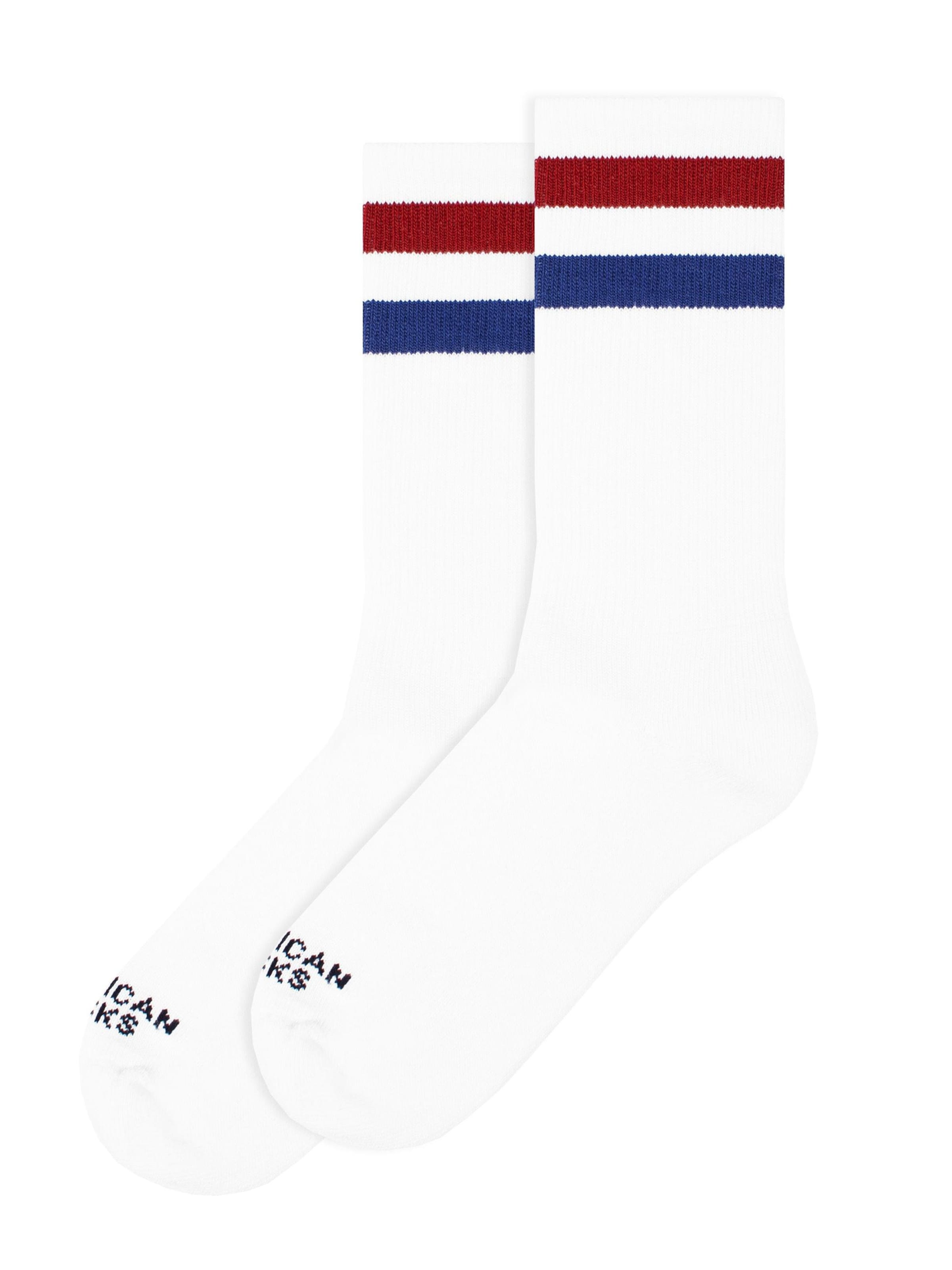 Chaussettes 'Delorean' American Socks en blanc : devant