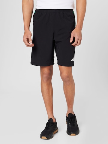 Regular Pantaloni sport 'Colorblock 3-Stripes' de la ADIDAS PERFORMANCE pe negru: față