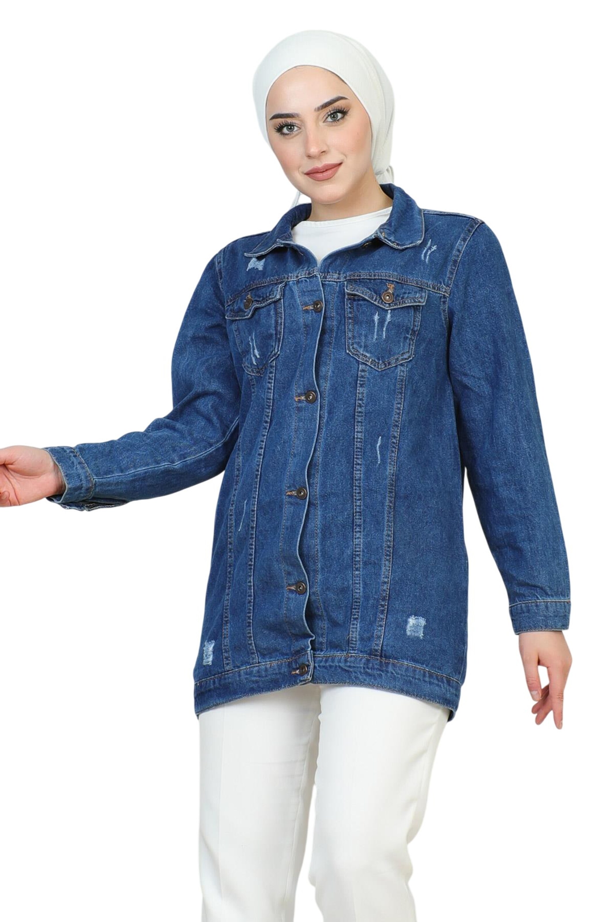 MODAMIHRAM Between-Season Jacket in Blue