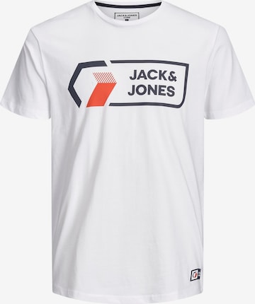 JACK & JONES Majica 'Logan' | bela barva: sprednja stran