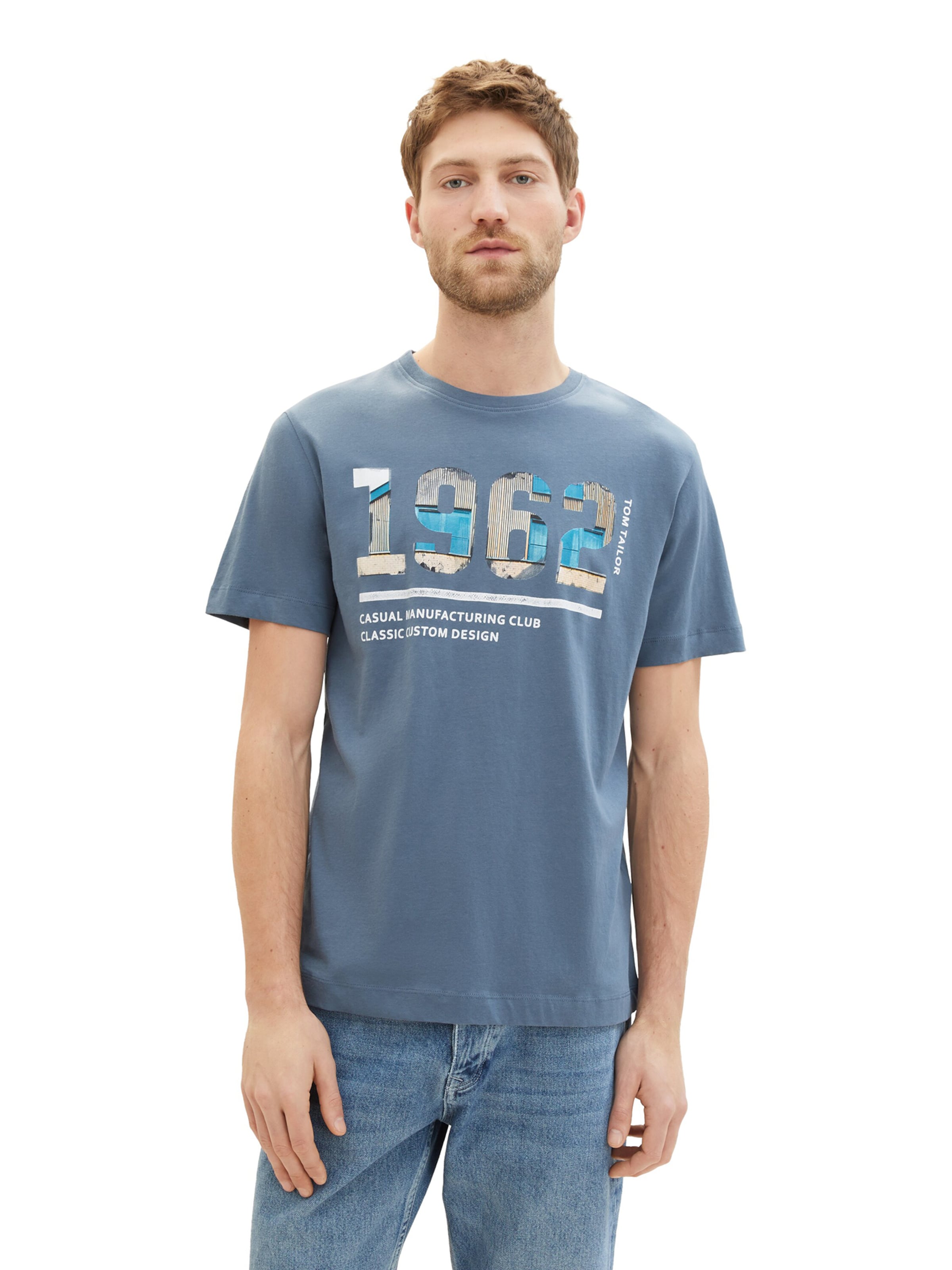 TOM TAILOR Shirt in Blue: front