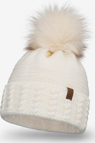 Vivisence Beanie '70103' in Beige: front