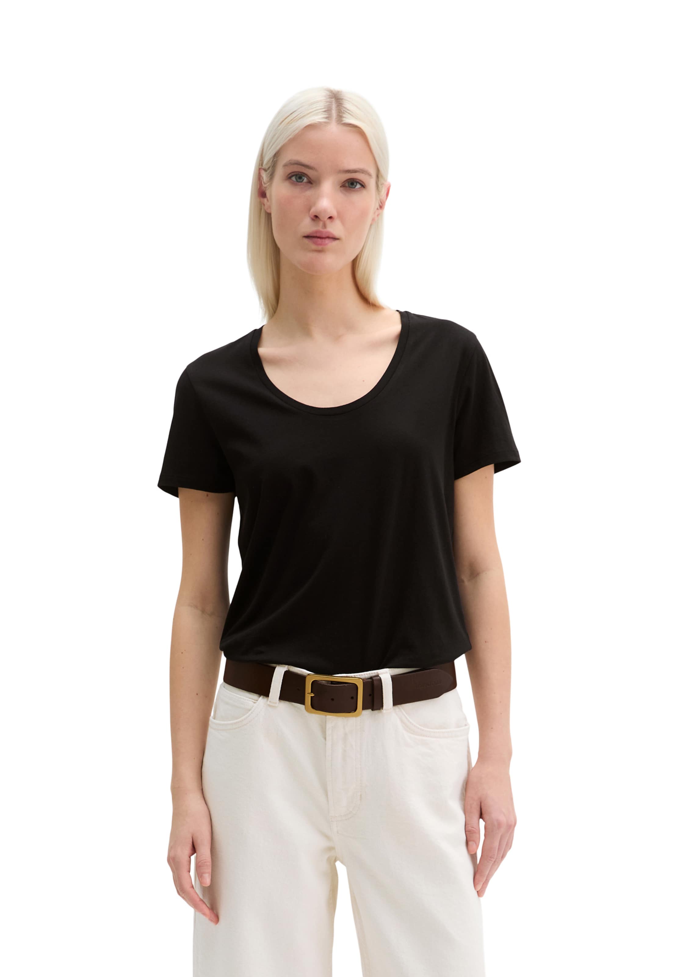 Marc O'Polo Shirt in Zwart: voorkant