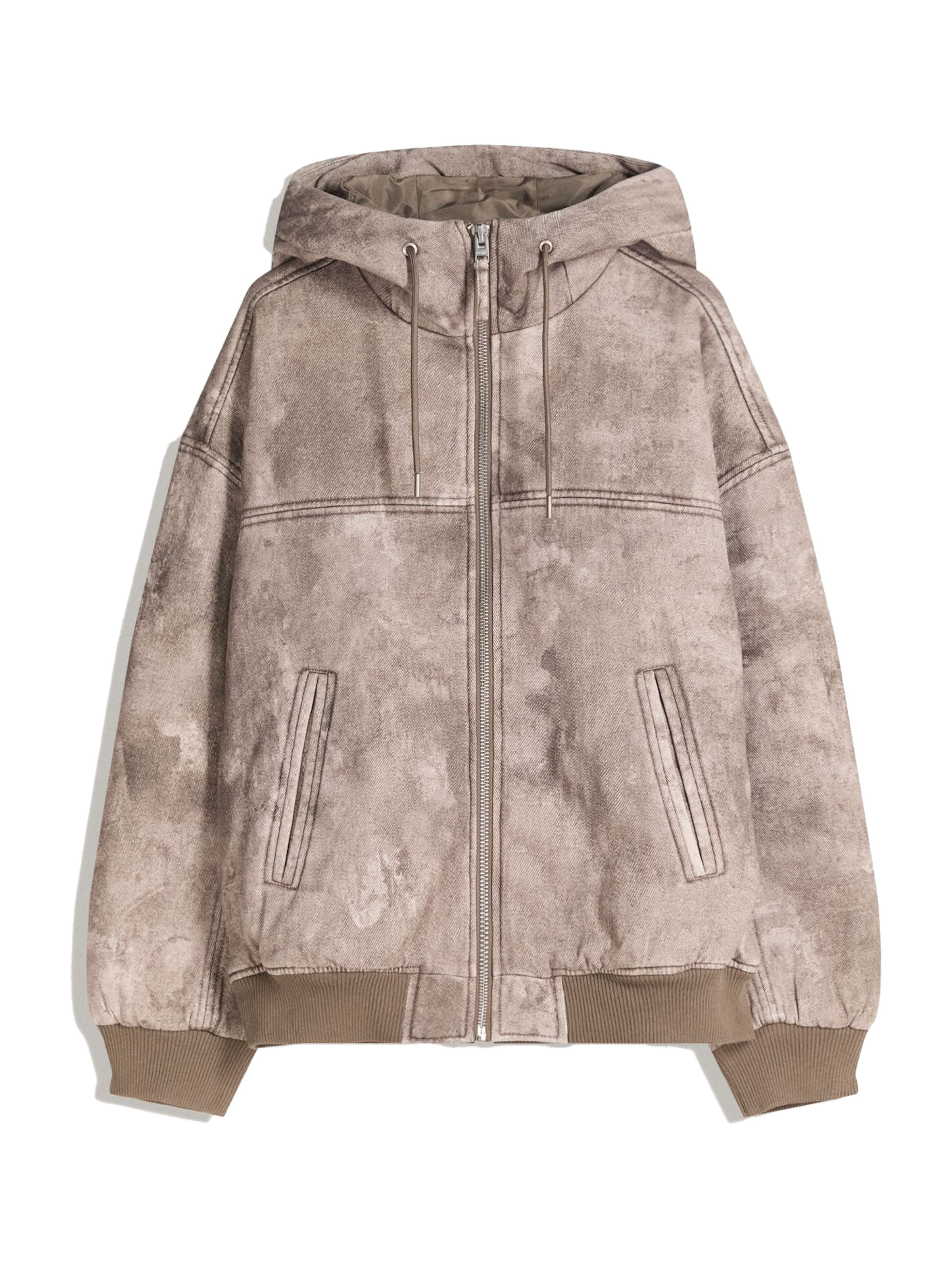 Bershka Välikausitakki värissä ruskea: etupuoli