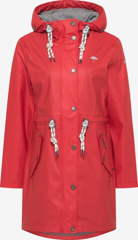 Schmuddelwedda Raincoat in Red: front