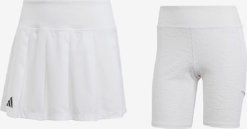 ADIDAS PERFORMANCE Athletic Skorts 'Aeroready Pro Pleated ' in White: front