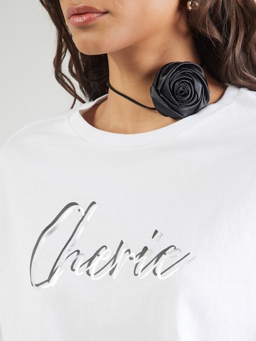 ZABAIONE - Camiseta 'Ch44erie' en blanco