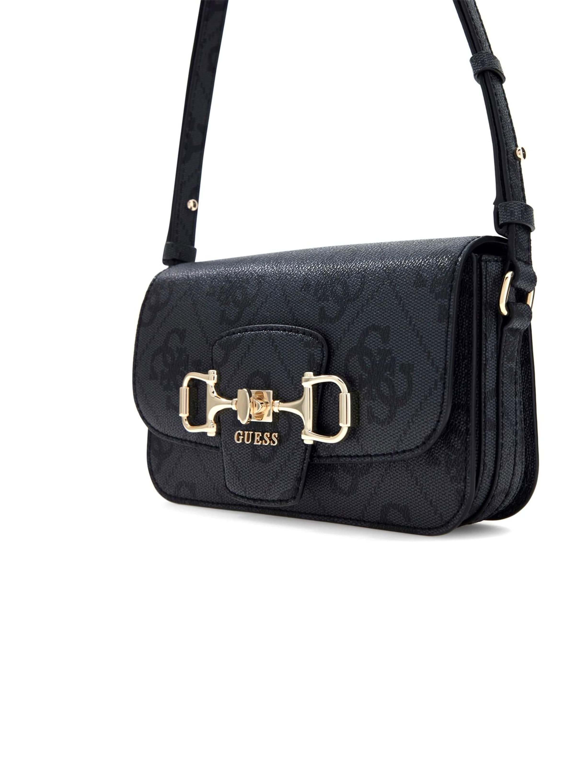 GUESS Umhängetasche 'Janie Logo Cnvrtbl Xbody Flap'‌‌‌‌‌‌‌ in Grau
