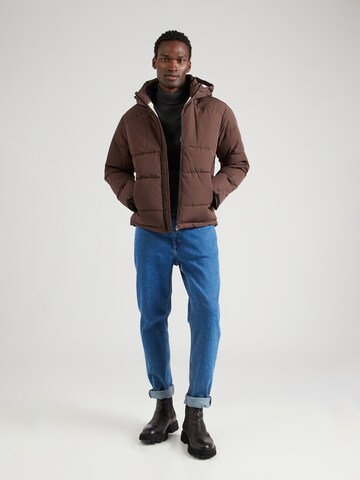 JACK & JONES Winter jacket 'OTIS' in Brown