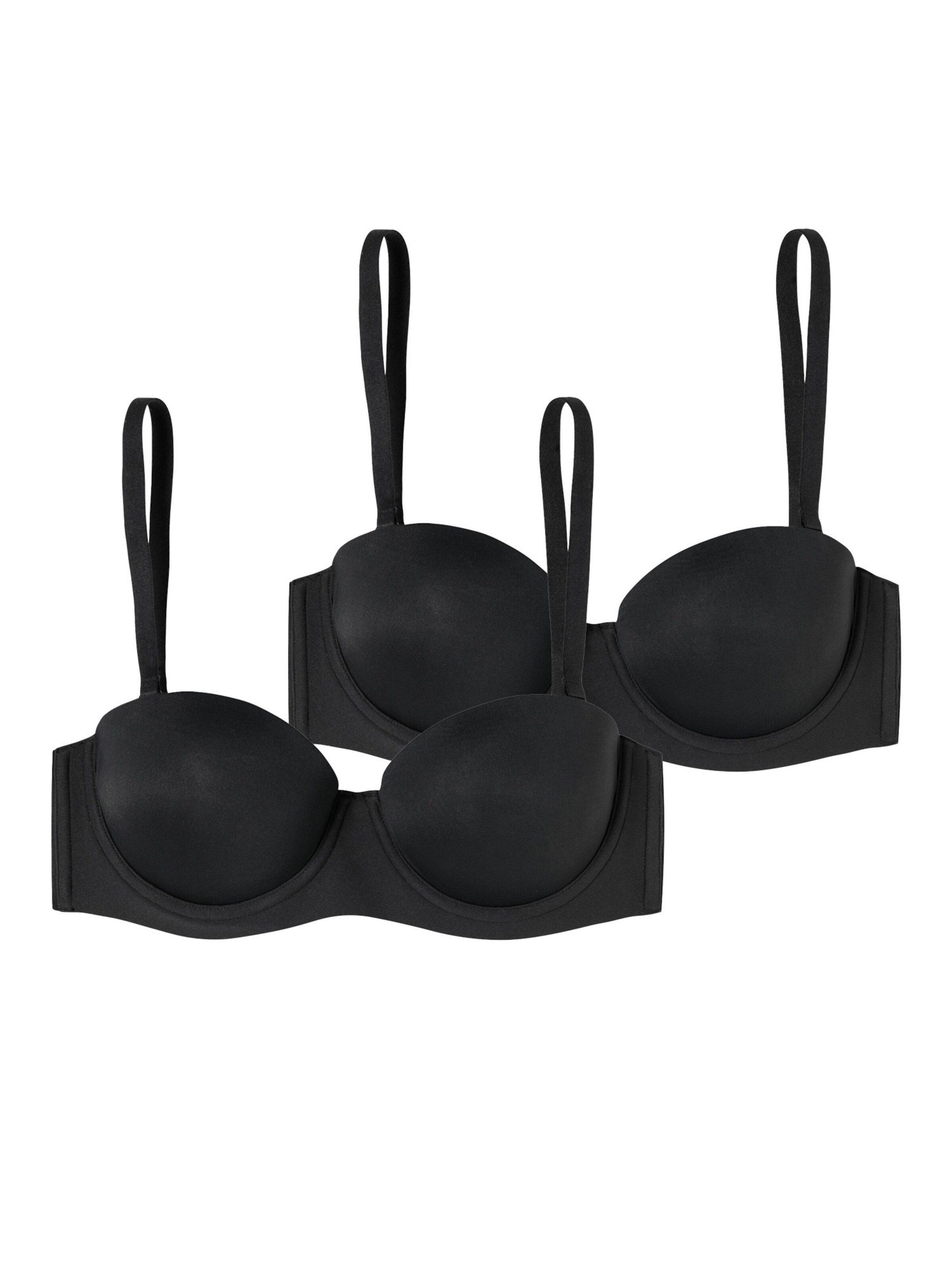 Bandeau Soutien-gorge ' Bandeau mit Schale - Unique Micro ' SCHIESSER en noir : devant