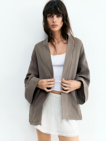 Kimono Pull&Bear en vert : devant