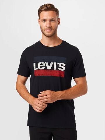 LEVI'S ® Paita 'Sportswear Logo Graphic' värissä musta: edessä