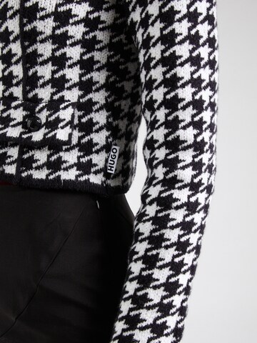 HUGO Strickjacke ' Sorper' in Schwarz