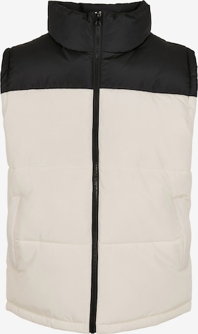 Gilet di Urban Classics in bianco: frontale