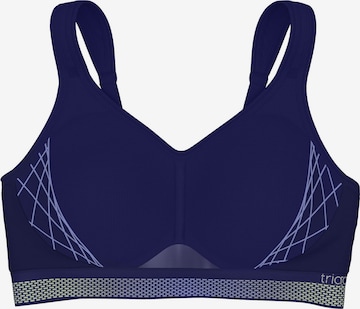 TRIUMPH Sport bh ' Triaction Cardio Flow ' in Blauw: voorkant