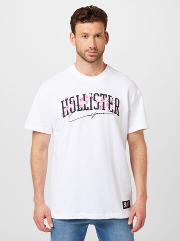 HOLLISTER Majica | bela barva: sprednja stran