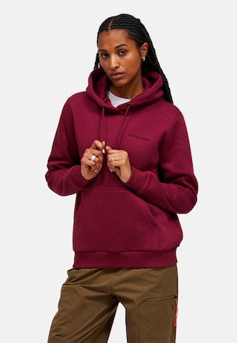 PEAK PERFORMANCE Sweatshirt in Rood: voorkant