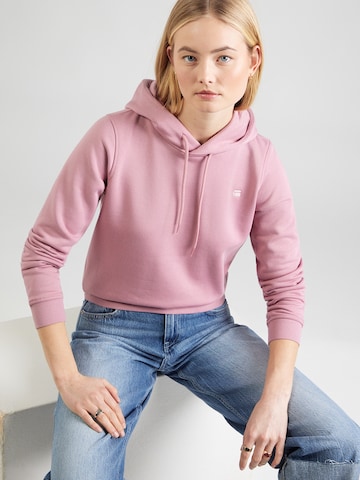 Bluză de molton de la G-STAR pe roz: față