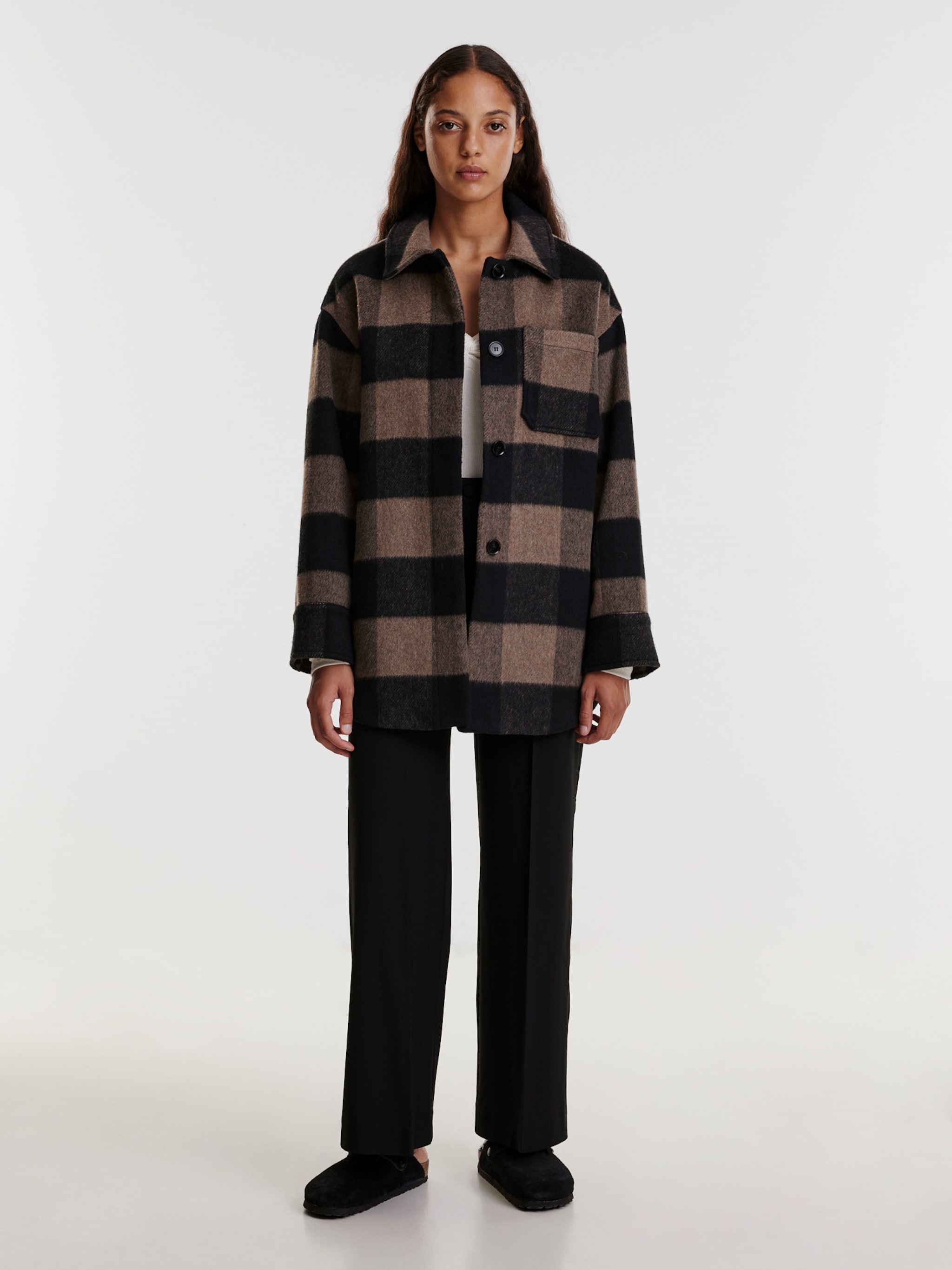 EDITED Produkte Jacke 'Leinani' braun