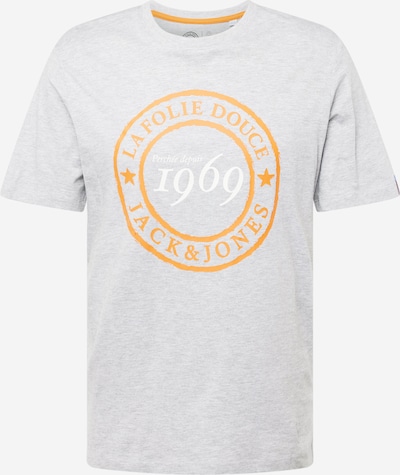 JACK & JONES T-Shirt 'DOUCE' en gris clair / orange clair, Vue avec produit
