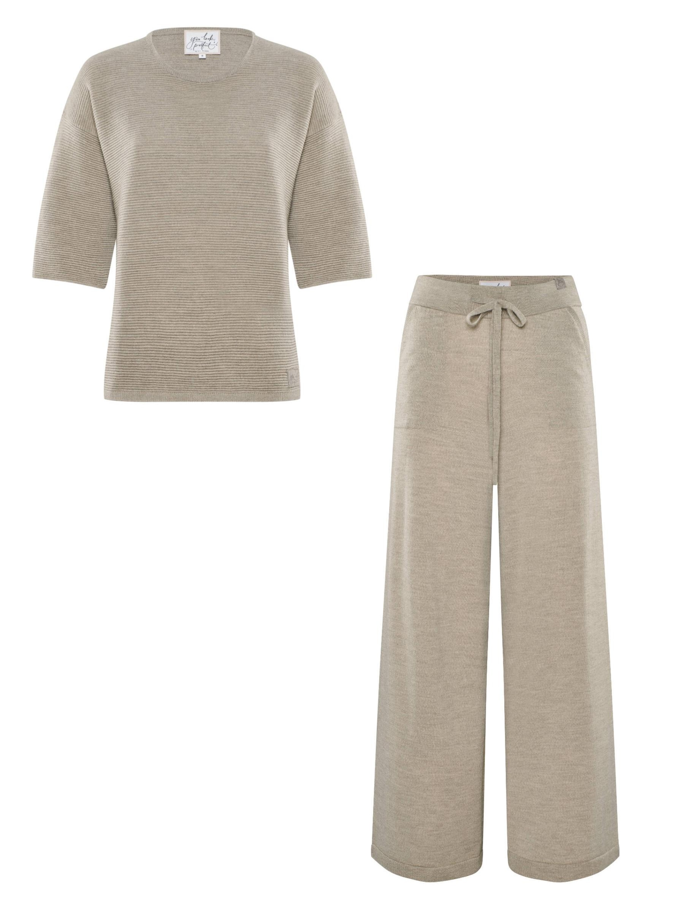 Abito da casa 'Pullover Fay & Pants Frida' di YOU LOOK PERFECT in grigio: frontale