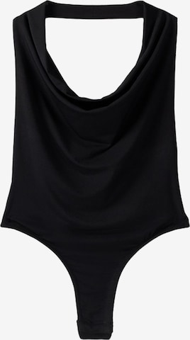 Bershka T-shirtbody i svart: framsida