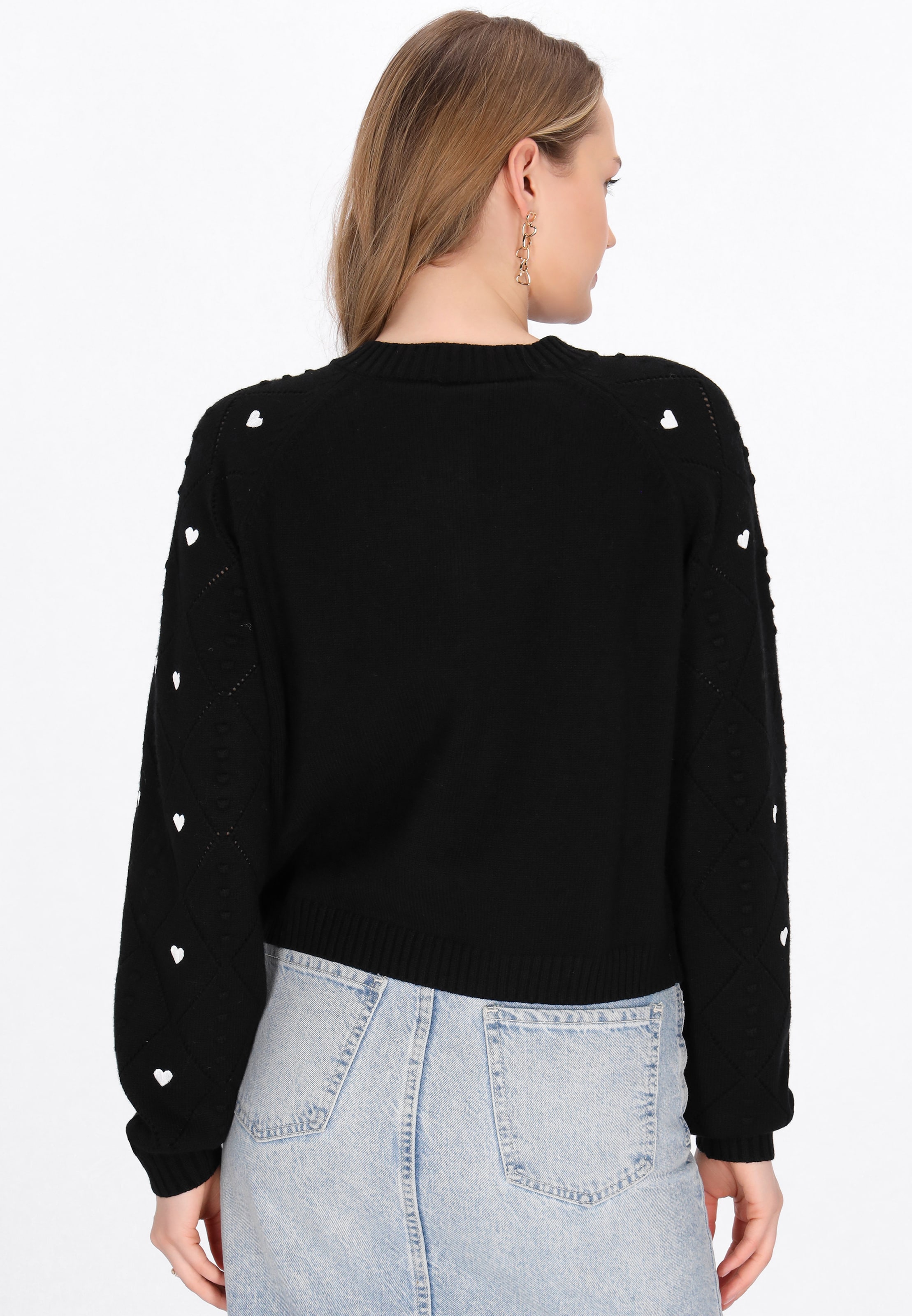 Cardigan swirly en noir