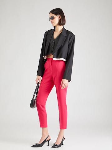 Regular Pantalon à plis s.Oliver BLACK LABEL en rose