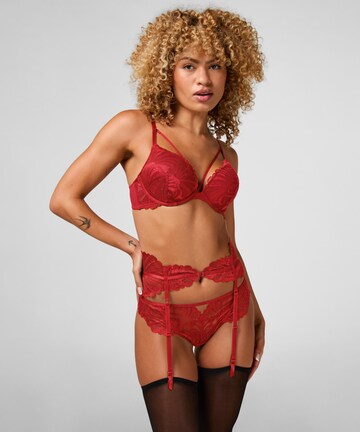 Hunkemöller Strumpfhalter 'Erica' in Rot: Vorderseite