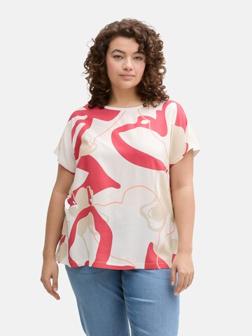 T-shirt Tom Tailor Women + en blanc : devant