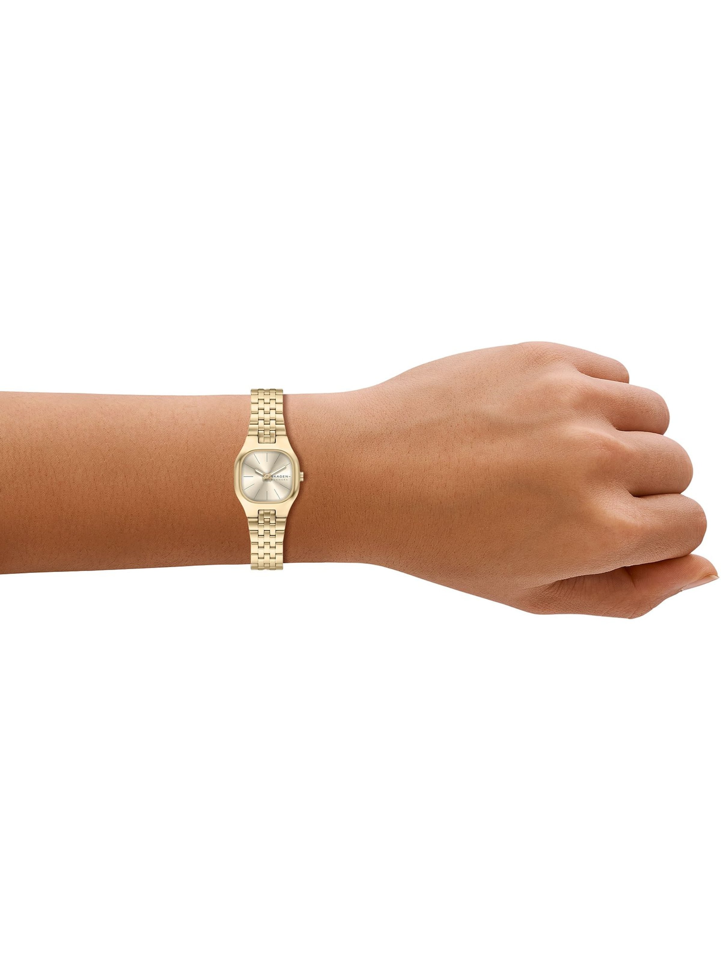SKAGEN Analoguhr in Gold: Vorderseite